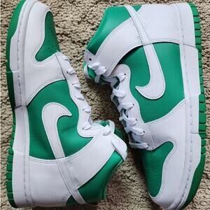 Nike Dunk High White Stadium Green Brand New Sz 9.5